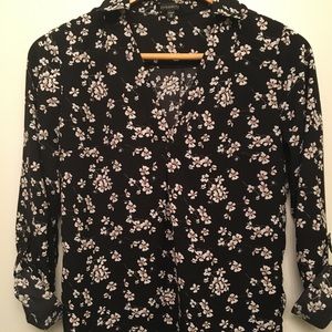 Floral pull over blouse